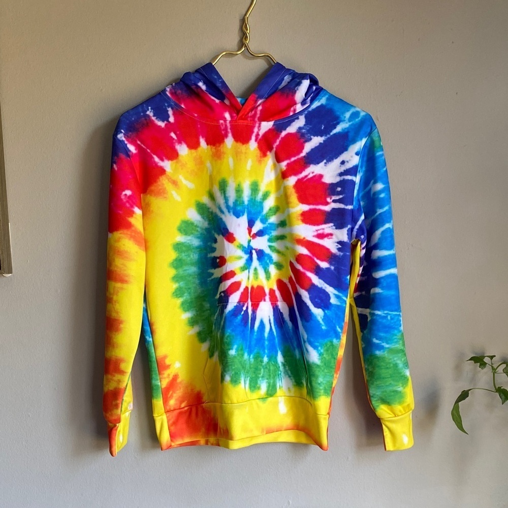 Vibrant Spiral Tie-Dye Sweatshirt